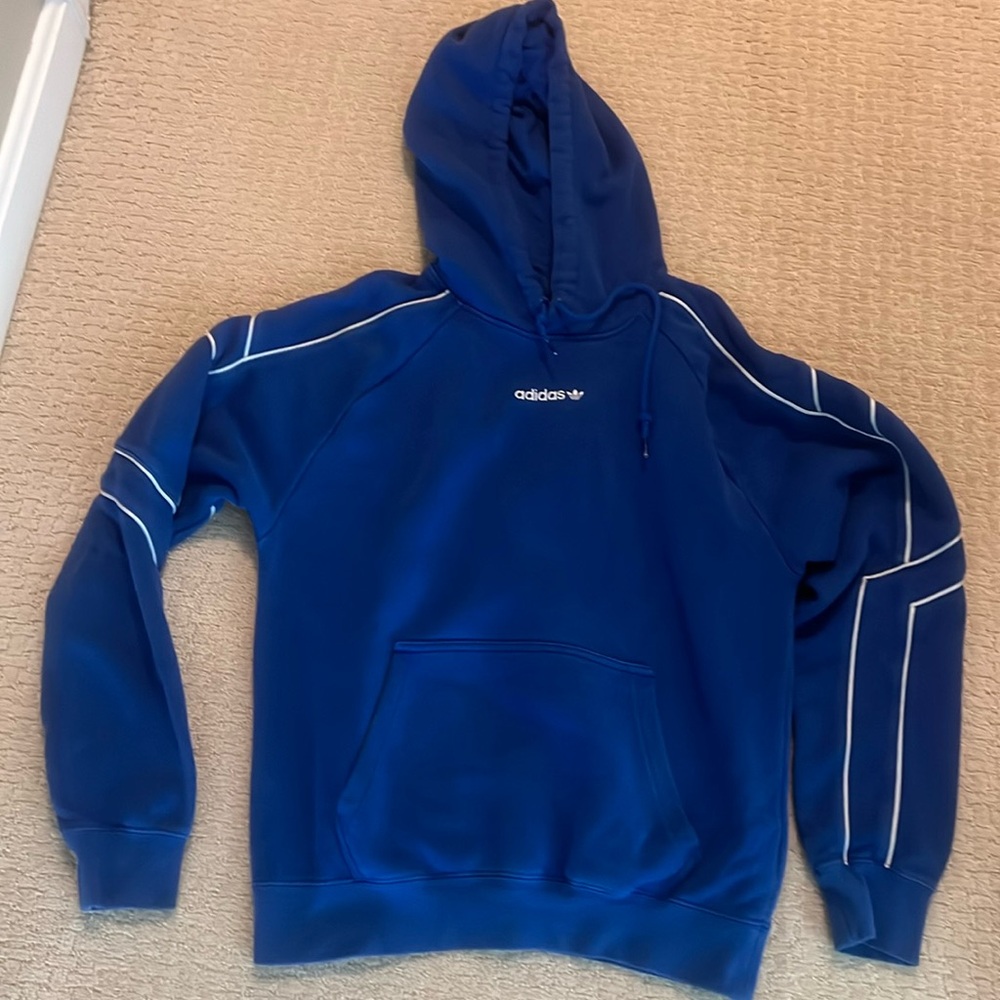 Adidas men’s XS blue hoodie- used, no stains or tears